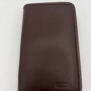 Vintage Coach Dark Brown Leather Notebook